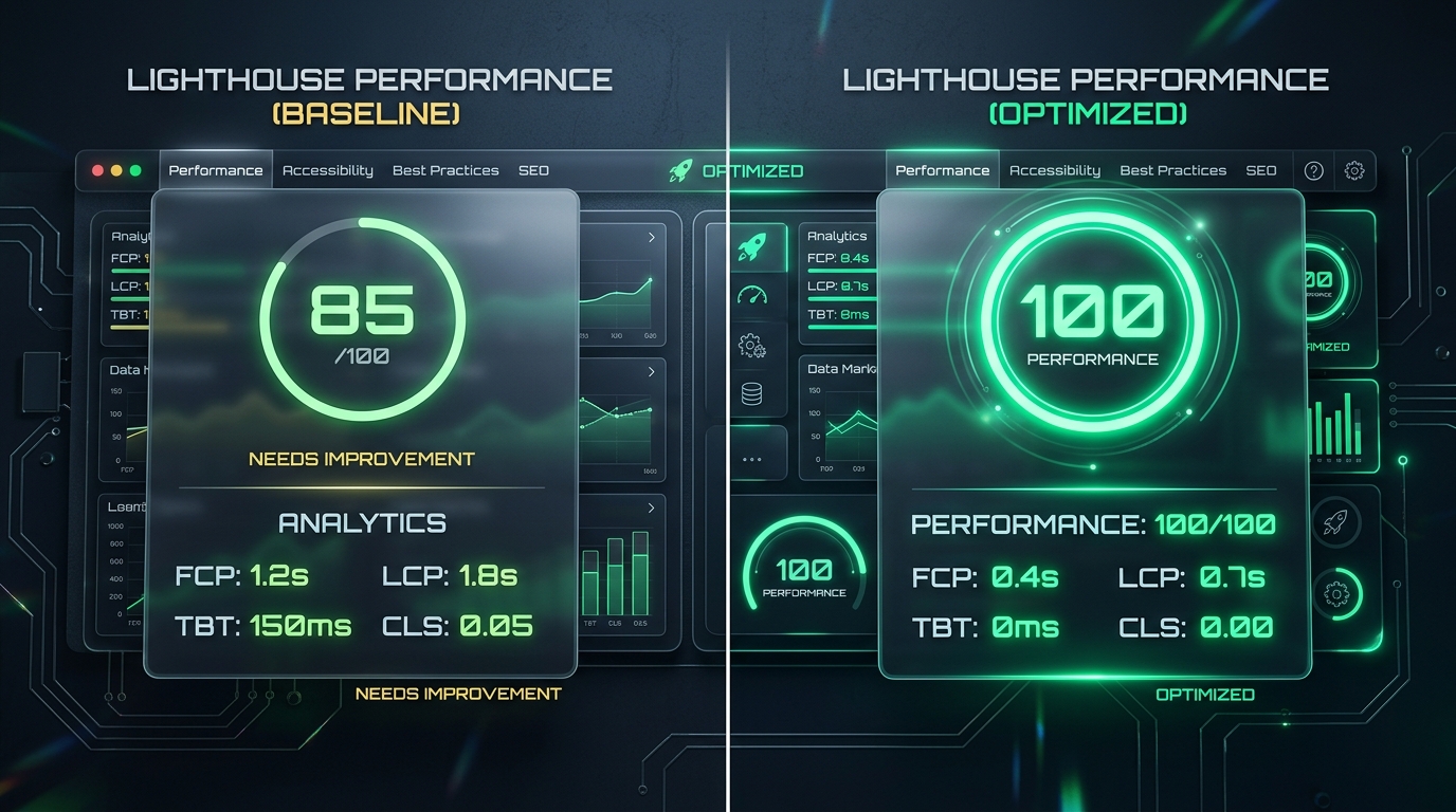 Google Core Web Vitals Benchmark